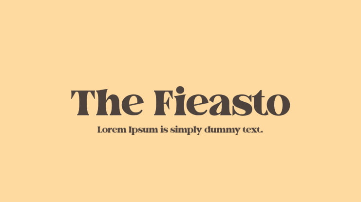 The Fieasto Font
