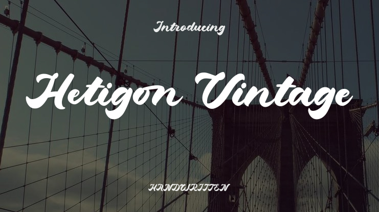 Hetigon Vintage Font