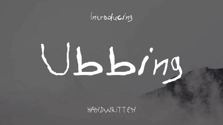 Ubbing Font
