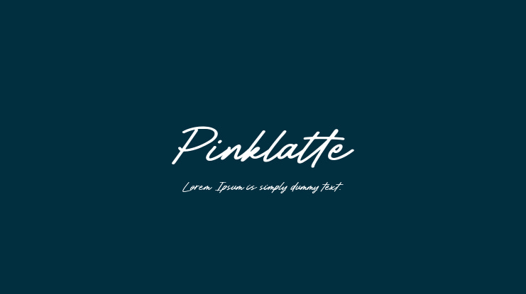 Pinklatte Font