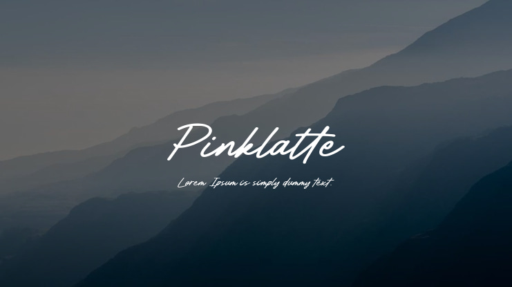 Pinklatte Font