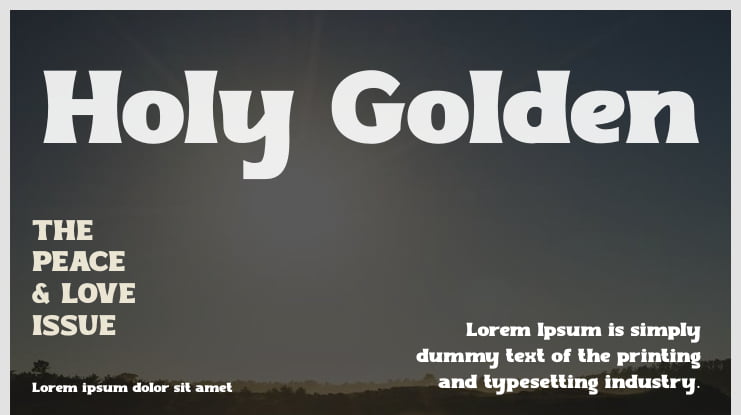 Holy Golden Font Family