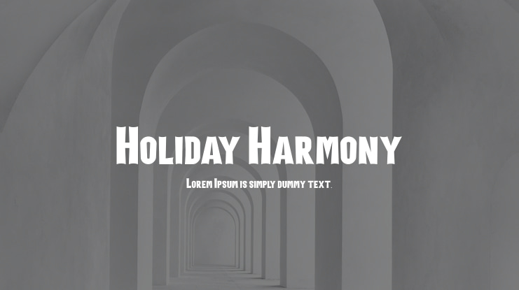 Holiday Harmony Font Family