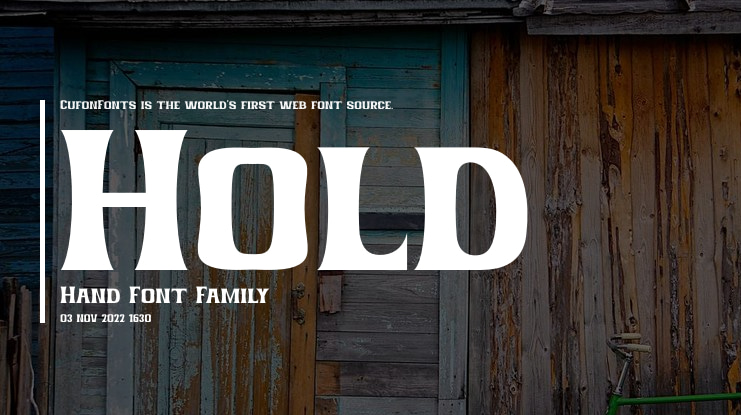 Hold Hand Font Family