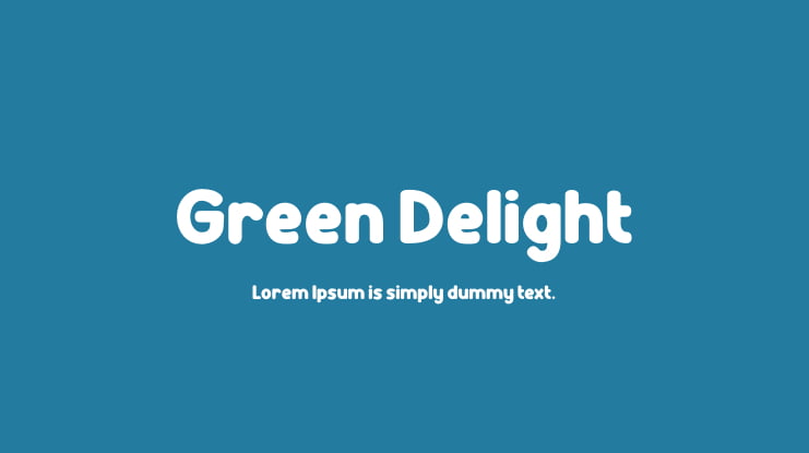Green Delight Font Family