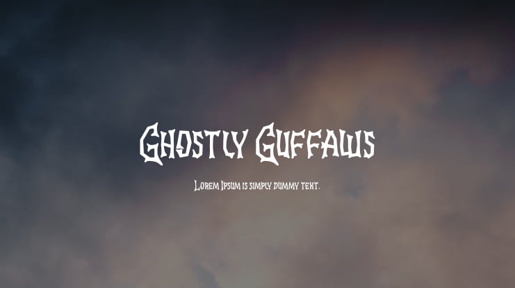 Ghostly Guffaws Font Family