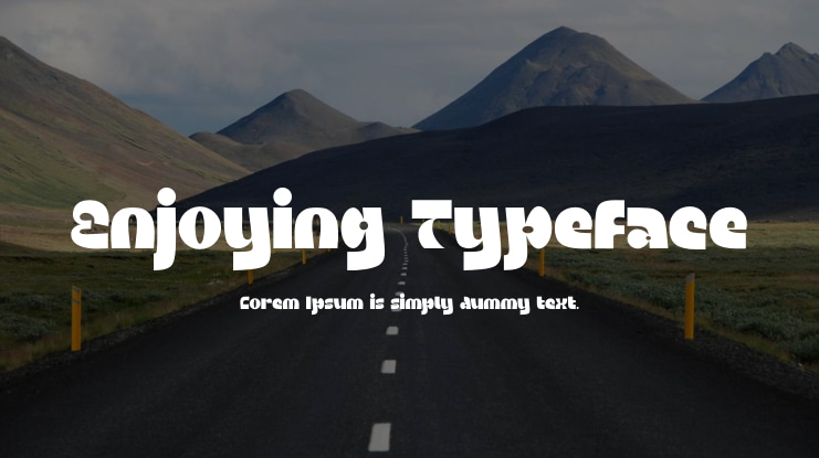 Enjoying Typeface Font Family