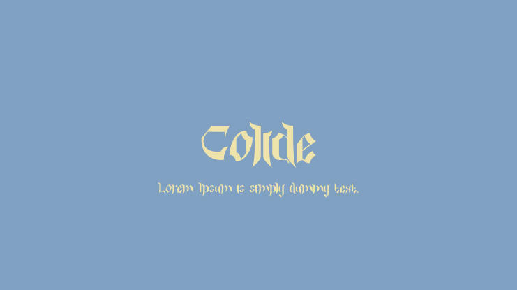 Colide Font Family