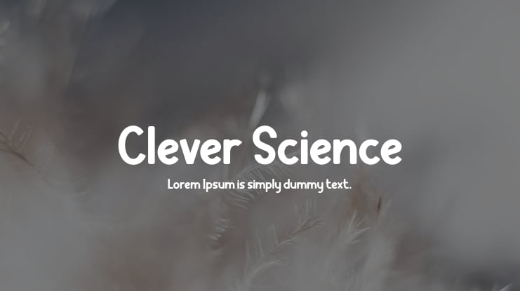 Clever Science Font Family