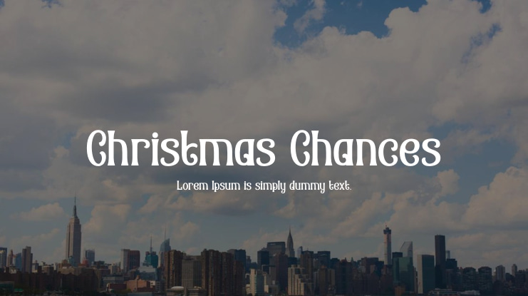Christmas Chances Font Family