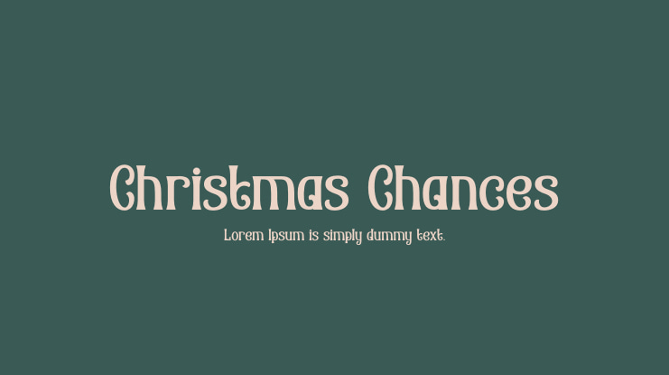 Christmas Chances Font Family