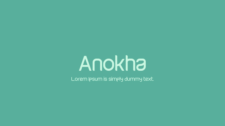 Anokha Font Family