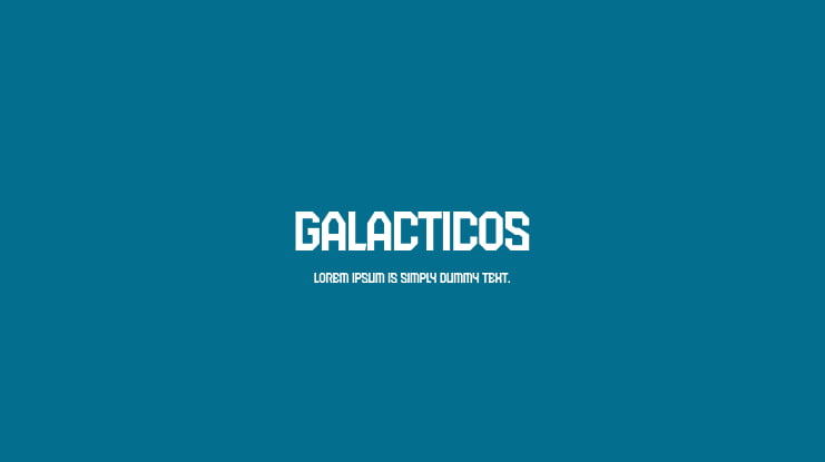 Galacticos Font