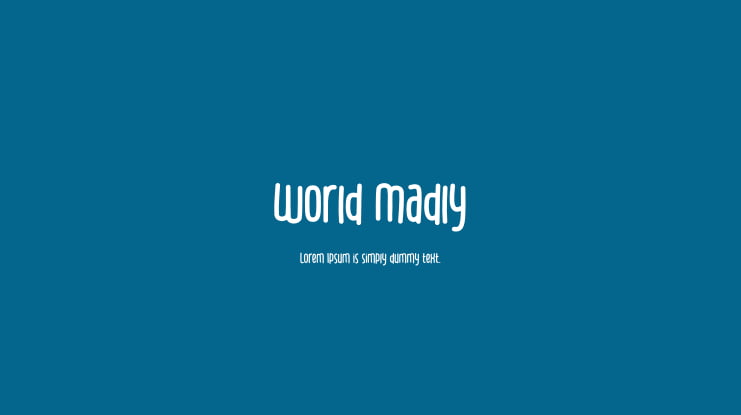 World Madly Font Family