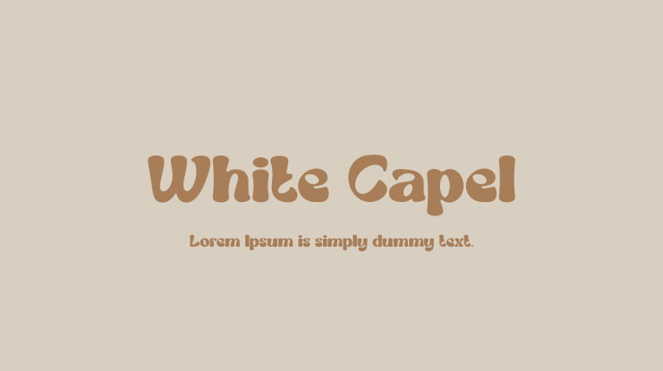 White Capel Font
