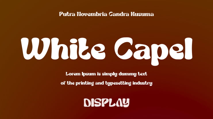 White Capel Font