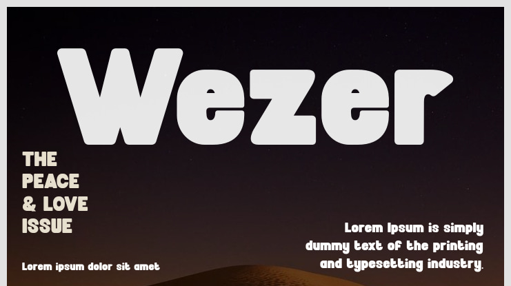 Wezer Font Family