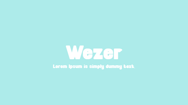 Wezer Font Family