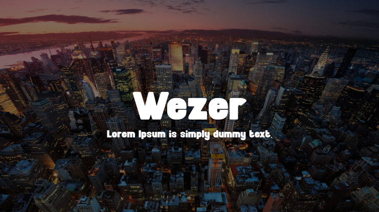 Wezer Font Family