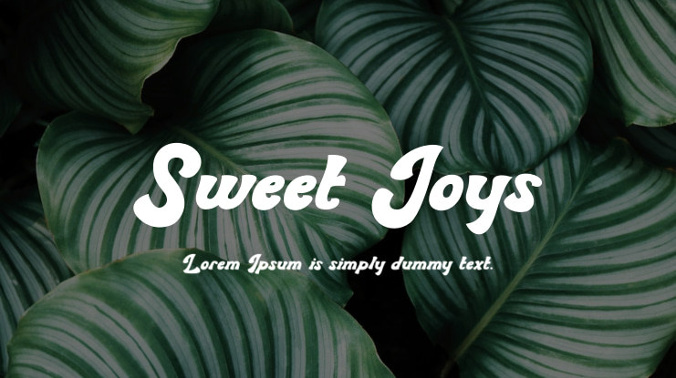 Sweet Joys Font Family