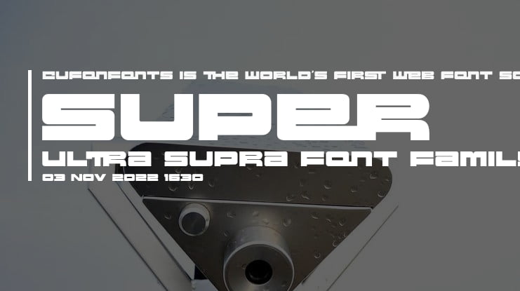 Super Ultra Supra Font Family