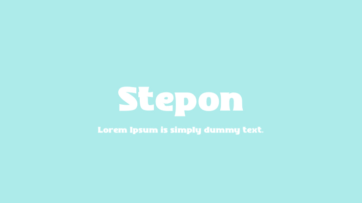 Stepon Font Family