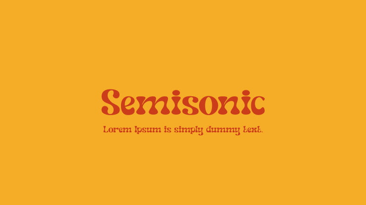 Semisonic Font