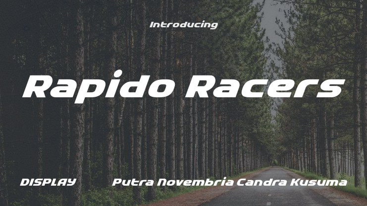 Rapido Racers Font Family