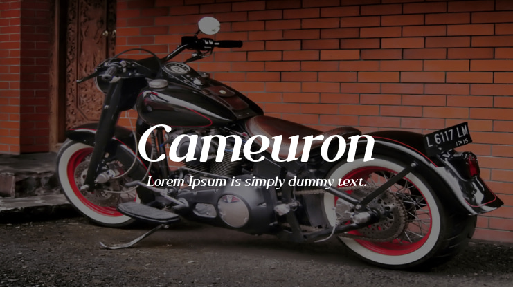 Cameuron Font