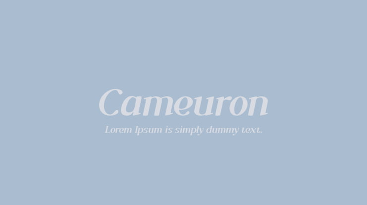 Cameuron Font
