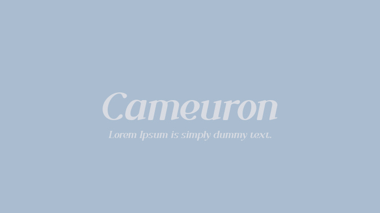 Cameuron Font