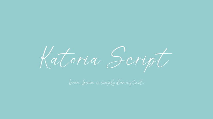Katoria Script Font