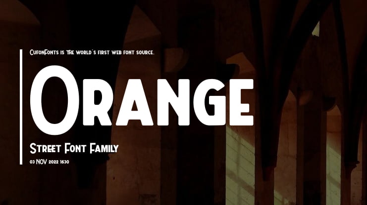Orange Street Font Family