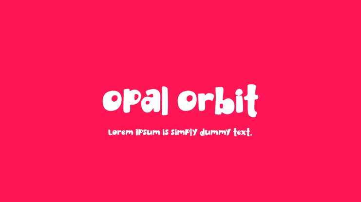 Opal Orbit Font Family