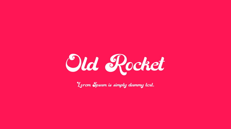 Old Rocket Font