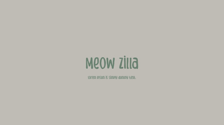 Meow Zilla Font Family