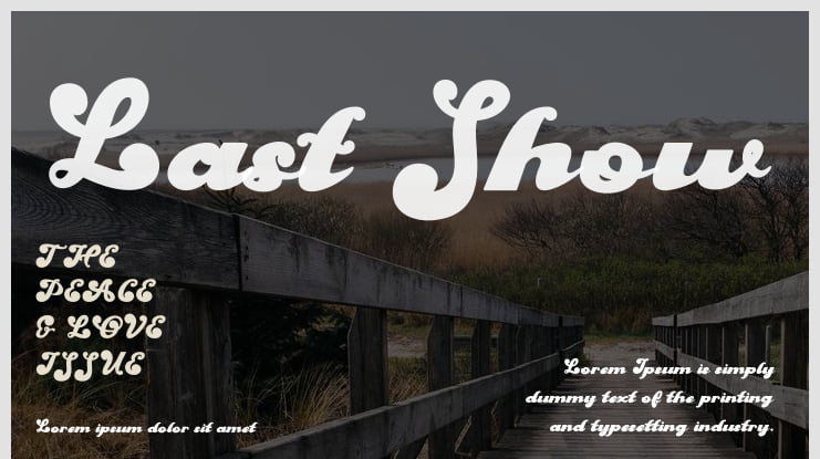 Last Show Font Family