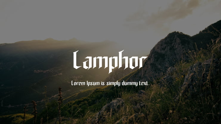 Lamphor Font Family
