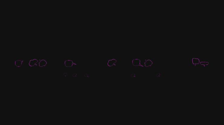 Freaky Comment Balloons LT Font