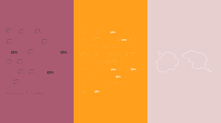 Freaky Comment Balloons LT Font