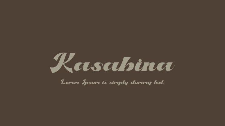Kasabina Font Family