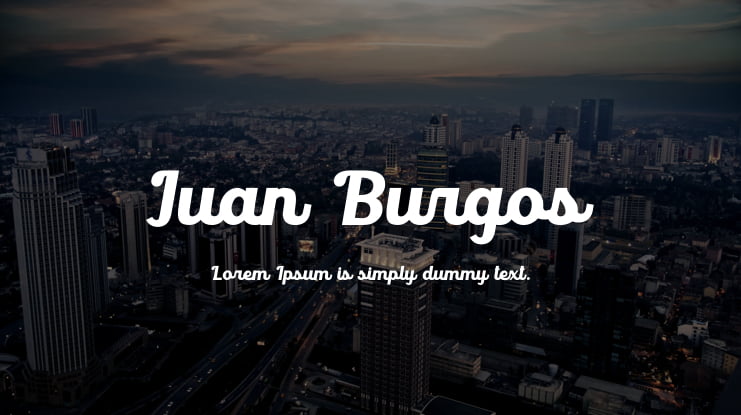 Juan Burgos Font Family