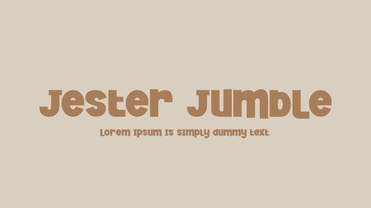 Jester Jumble Font Family