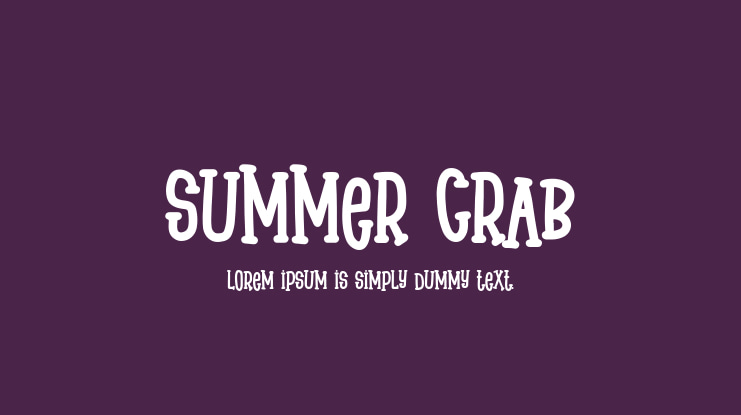 Summer Crab Font