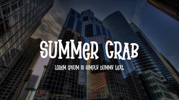 Summer Crab Font