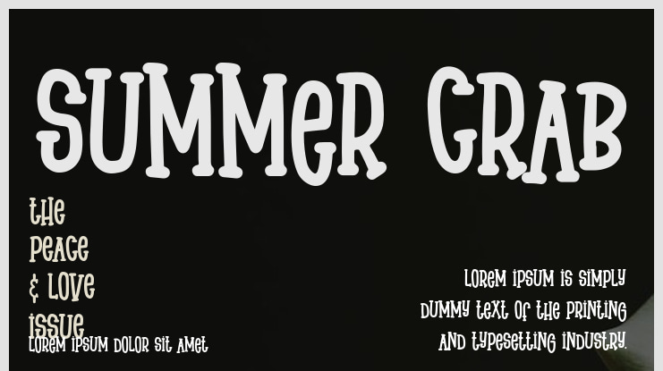 Summer Crab Font