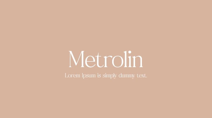 Metrolin Font