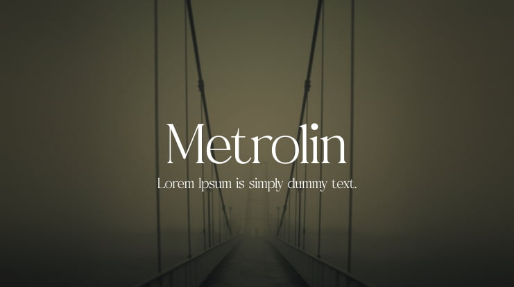 Metrolin Font