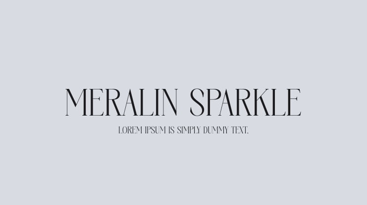 Meralin Sparkle Font