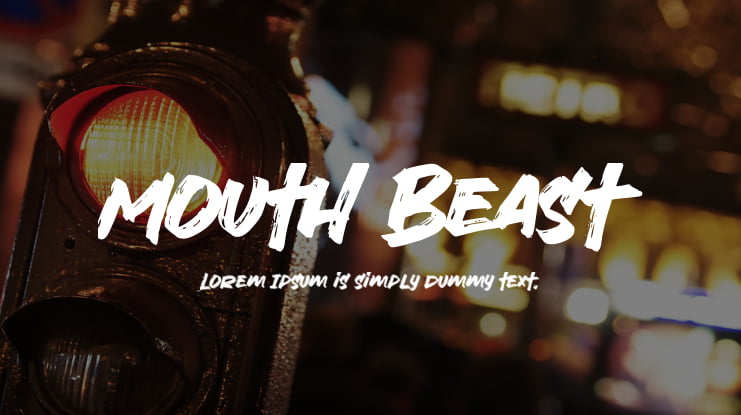 Mouth Beast Font